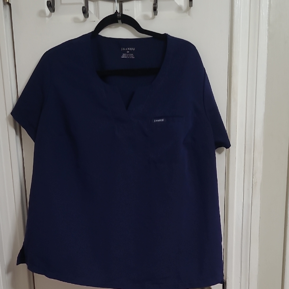 Jaanuu Women's Classic Navy Short Sleeve Top
